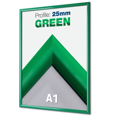 Grønn Klikkramme med 25 mm profil - A1