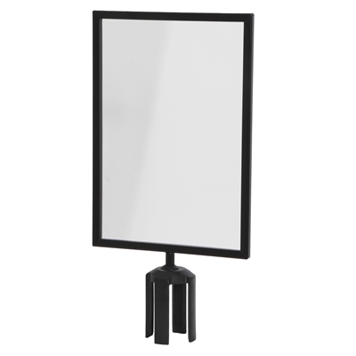 A3 plakatramme til avsperringsstolper - Svart