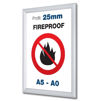 B1 Brannsikre klikkrammer med 25 mm Profil