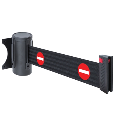 Adgang forbudt-piktogram sperreveggfeste med 3 m svart bånd