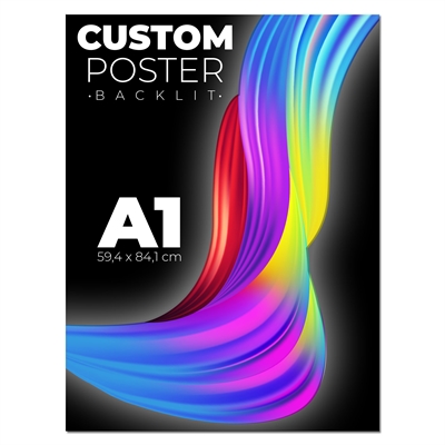 A1 Backlight-plakat til lysrammer