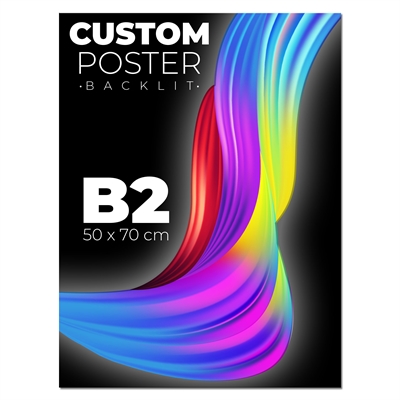 50x70 cm Backlight plakat til lysrammer