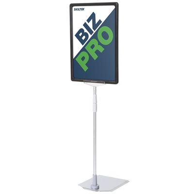 Biz Pro skiltholder med krom metallfot