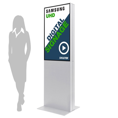 Smart-Line Dobbelsidet Totem Digitalskilt med 43" skjerm - Hvit