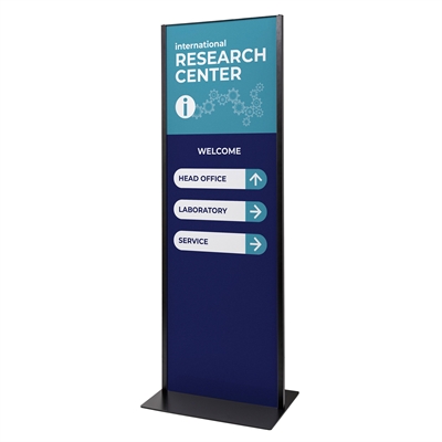 Dobbelsidig Totem Stativ Svart - 2 x A1 - inkl. trykk