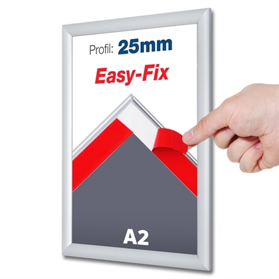 EasyFix Selvklebende klikkrammer med 25mm profil - A2