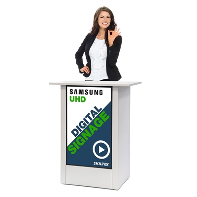 Hvit Futuro Digital Messebord - 32" Skjerm