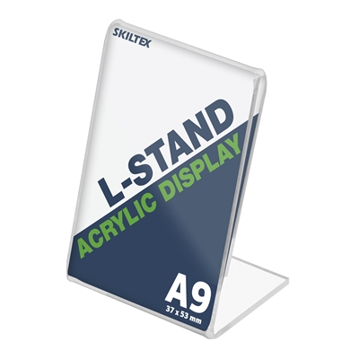 L-stand Høyformat akryl A9 holder