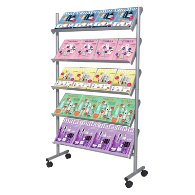 Mobil Brosjyrestativ på hjul - 20xA4