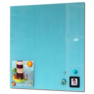 NAGA Magnetisk Lyseblå Glasstavle - 45x45 cm