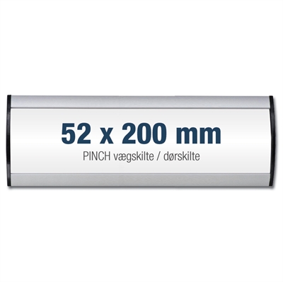 PINCH 52x200 mm - veggskilt / dørskilt