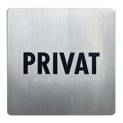 Privat Piktogram - 90x90 mm