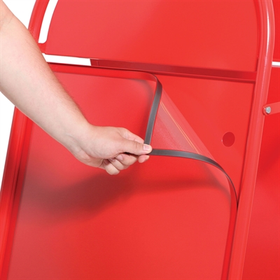 Rød frontplate med magnet - 53x73cm