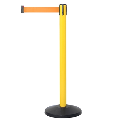 SafetyMaster avsperringsstolpe med oransje bånd