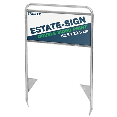 Stål Meglerskilt med Dobbelsidig trykk