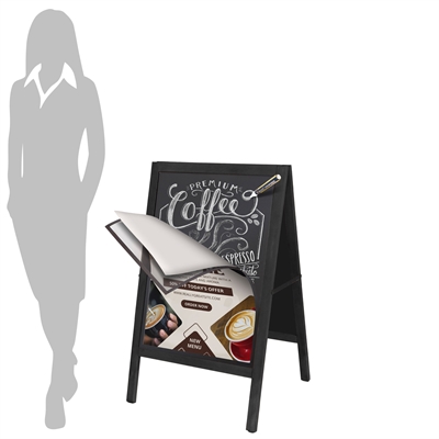 WoodPro Sort Hybrid Krittavle Gatebukk - 50x70 cm