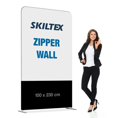 Zipper Wall Straight - 100x230 cm - Inkl. Trykk