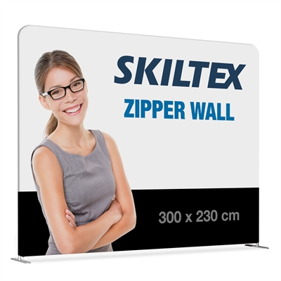 Zipper Wall Straight - 300x230 cm - Inkl. Trykk