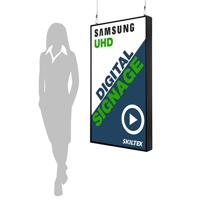 Smart-Line Wall - Digitale skilt for vegg / tak med 50" skjerm - Sort