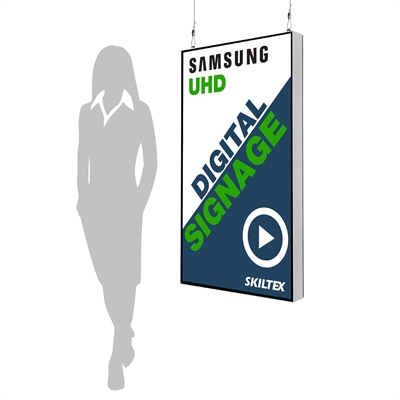 Smart-Line Wall - Digital skilt for vegg / tak med 50" skjerm - Hvit