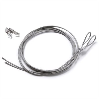 Stålwire opphengsset med krok til klikkrammer
