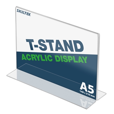 T-Stand Tverrformat Akrylholder - A5