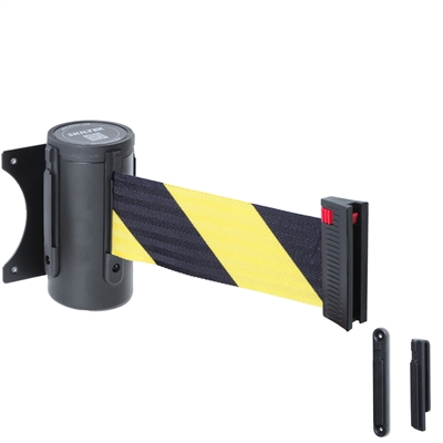 WallMaster 300 - Avsperringsbånd til vegg med gult / svart bånd