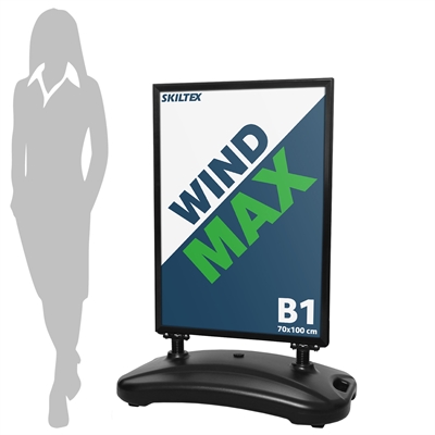 WindMax Sort Gatebukk - 70x100 cm