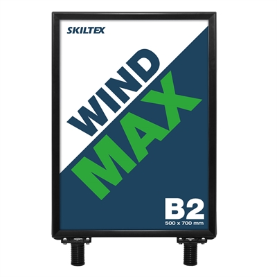 Sort topdel til WindMax Gatebukk - 50x70 cm