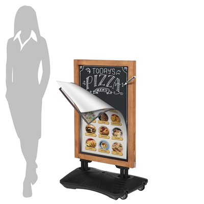 Wood Wind-Sign Gatebukk - 56x75 cm