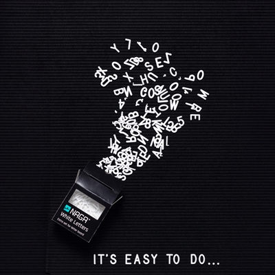 NAGA Bokstavsett til bokstavtavler - 2,5 cm (inkl. ÆØÅ)