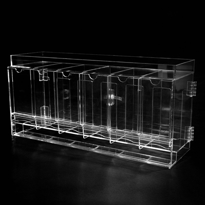 6-roms Akryl TCG Booster Pakke Dispenser