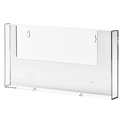 Taymar® Akryl Tverrformat brosjyreholder til vegg - A4