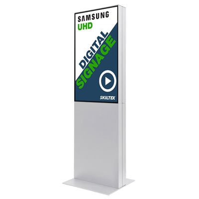 Smart-Line Dobbelsidet Totem Digitalskilt - Hvit