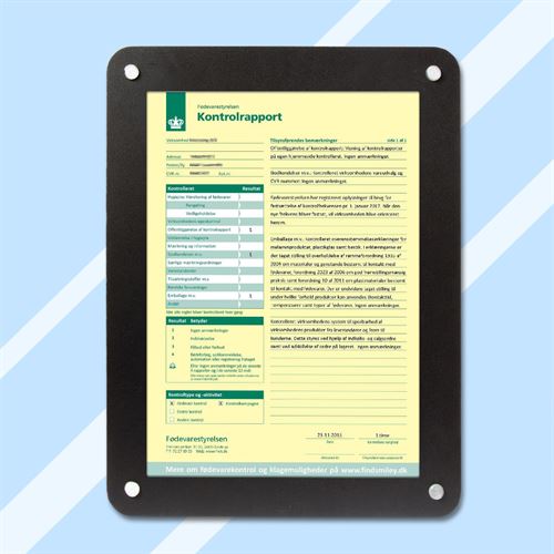 Dobbelsidig plakatholder til vindu