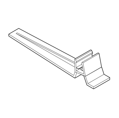 Gjennomsiktig fot for Biz plastrammer - 15° vinkel