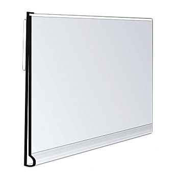 Hylleforkant med tape 30 x 1000 mm - DBR 30 - Gjennomsiktig