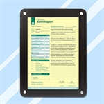 Dobbelsidig plakatholder til vindu - A4