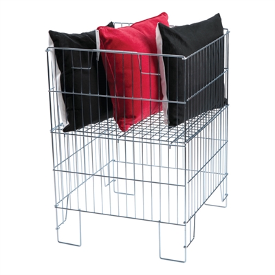 Sølv Rektangulær Salgskurv - 40x55 cm