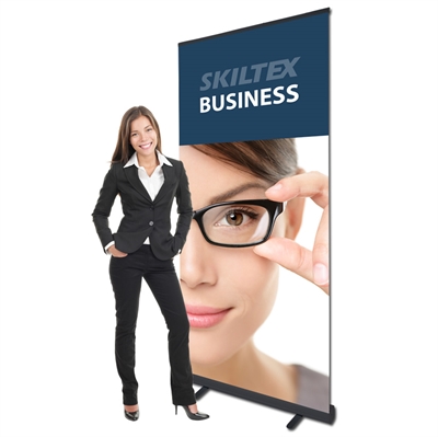 BUSINESS svart roll up banner inkl. trykk