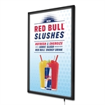 Svart LED klikkramme med lys - 70x100 cm