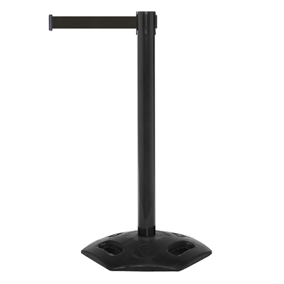 WeatherMaster Svart Avsperringsstolpe med bånd