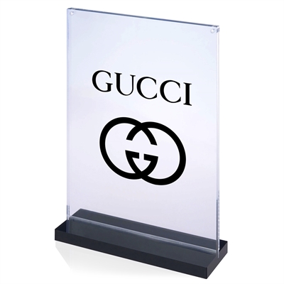 T-Stand LUX magnetisk skiltholder med sort fot - A5