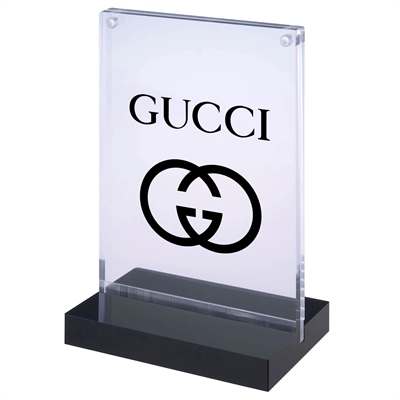 T-Stand LUX magnetisk skiltholder med sort fot - A6